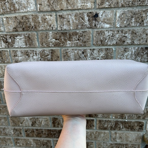 LONGCHAMP Roseau Large Leather Shoulder Tote-light pink (cert of authenticity) - Picture 5 of 17